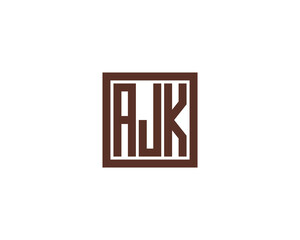 AJK logo design vector template