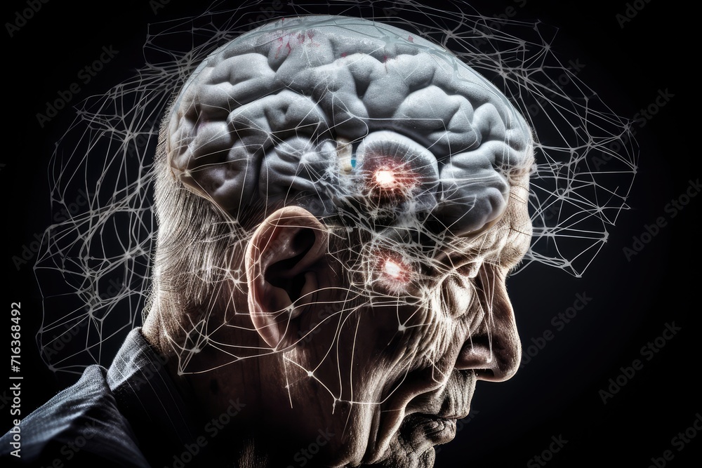 Poster neuron and neuronal connections colorful mindset. learning dynamics synaptic cleft, fostering cognit
