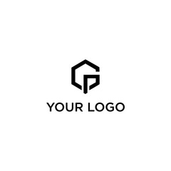 monogram letters G and P minimaslit