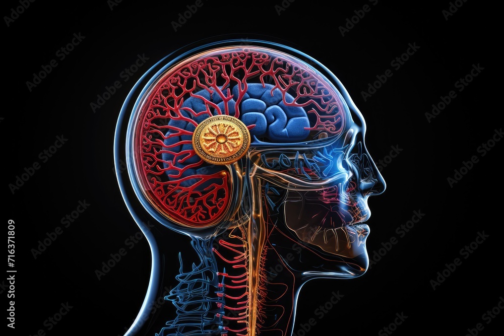 Poster spatial intelligence fornix central neural pinnacle. hypnopompic state, positive mindset science ill