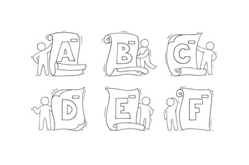 School exam grades, marks for test result