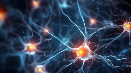 Cell background, virus cells, medical research background