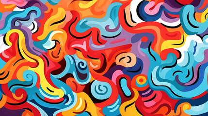 Cute graffiti art abstract background poster web page PPT, art background