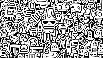 Cute graffiti art abstract background poster web page PPT, art background