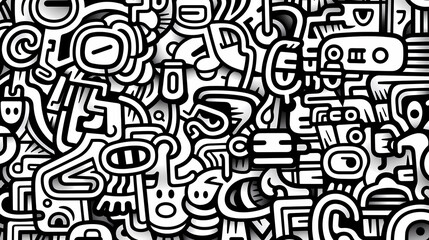 Cute graffiti art abstract background poster web page PPT, art background