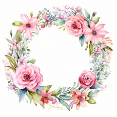 Obraz na płótnie Canvas Luxuriant floral wreath