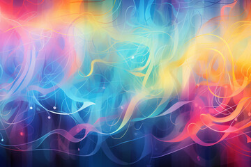 Abstract Neural Network Musical Notes Painting