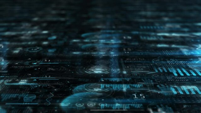 An array of infographic data in a stream.