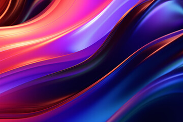 Naklejka premium Abstract 3D Vibrant Colors Liquid Wave Background