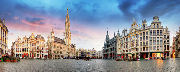 Panorama of Grand Place, Brussels, Belgium