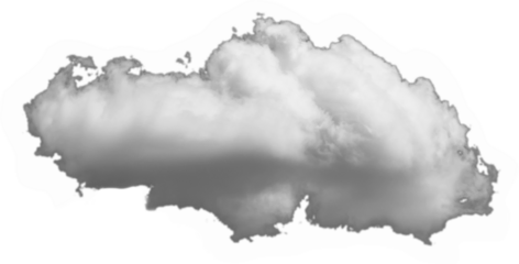 cloud on background transparent