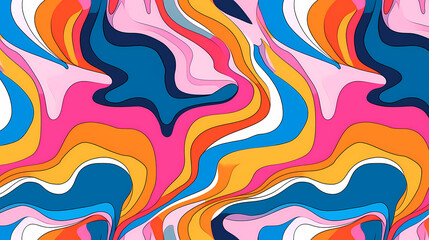 Obraz premium Abstract seamless doodle background, artistic background