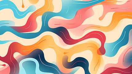 Obraz premium Abstract seamless doodle background, artistic background