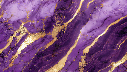 Obraz premium Purple marble and gold abstract background texture. marbling with natural luxury style lines of marble and gold powder surface grunge stone texture