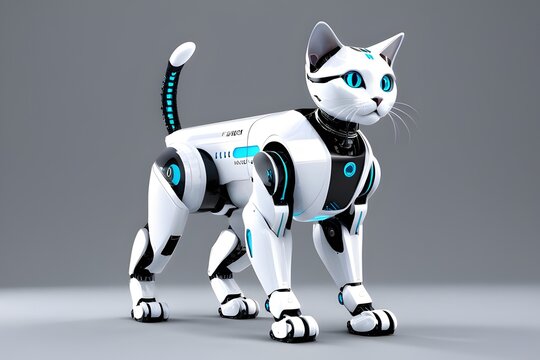 Cat Robot Ai Illustration 