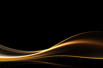 golden curve abstract background