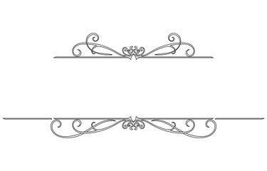 vintage horizontal frame Label lines for making catalogs and brochures for coffee shops and...