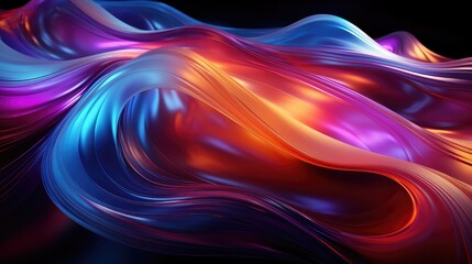 Fototapeta premium Glowing Shapes Unleashed A Neon Playground in Stunning Detail
