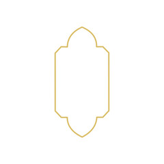 Gold islamic window 