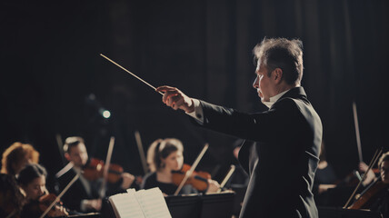 a orchestra conductor