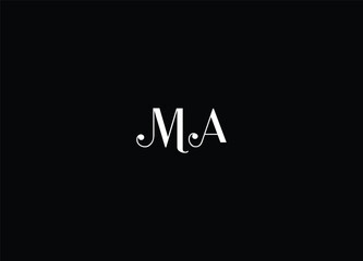 Best MA letter logo design and initial logo