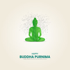 Buddha Purnima, Buddha Purnima creative design for socal media post.