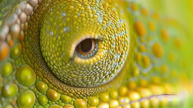 The texture of a chameleons skin up close small ps and ridges creating a perfect pattern that mimics the s and texture of the foliage it hides ast