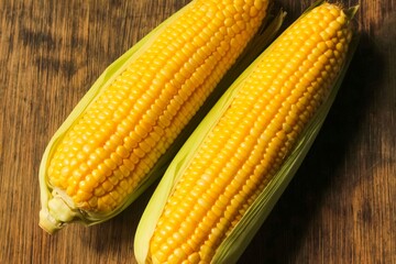 corns on a table