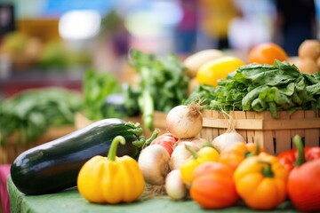 farmers market fresh produce for ratatouille