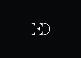 Best ED letter logo design and initial logo