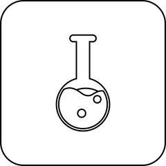 Line Square Science Tube Icon