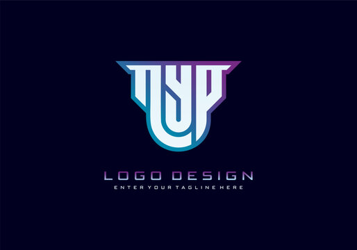 Premium vector concept letter NYP logo design