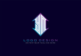 Premium vector concept letter YN logo design