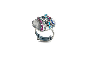 Silver Diamond Ring