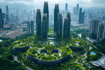 Innovative Urban Spaces, Aerial Views of Sustainable Design Concepts