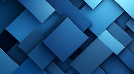 Abstract background design, composition with blue geometric shapes
