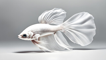 Fototapeta premium Isolate Beautiful Betta Fish