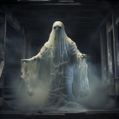 Terrible ghostly spirit impressive blur background image  
