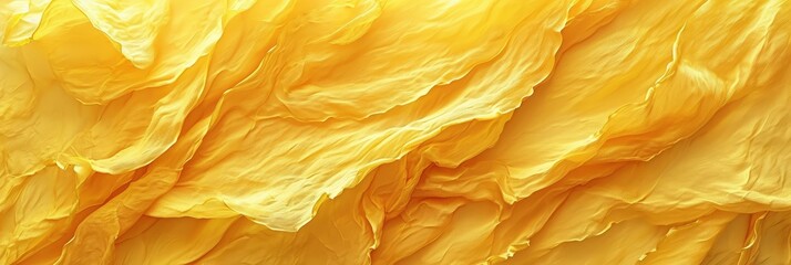 Panoramic Yellow Peony Flower Petals Close, Banner Image For Website, Background, Desktop Wallpaper