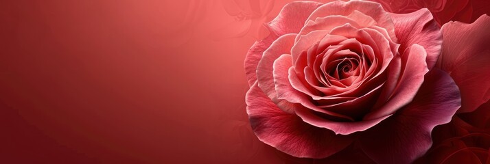 Pink Rose On Background Crimson Macro, Banner Image For Website, Background, Desktop Wallpaper