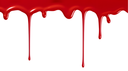 red paint dripping