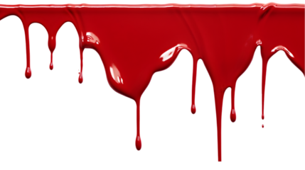 red paint dripping