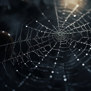 Nice cinematic spider web realistic impressive image
