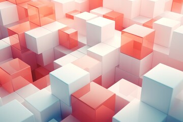 Obraz premium Abstract cubes background
