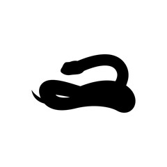 Snake icon vector. Spineless illustration sign. Reptile symbol or logo.