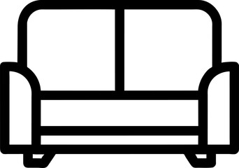 The illustration shows a simple sofa design.