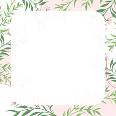 Cute kawaii floral pink pastel abstract notepad and social media background 