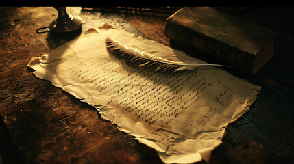Ghost story begins with parchment and quill