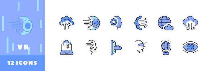 Boxes icon set. Linear, silhouette and flat styles. Vector icons