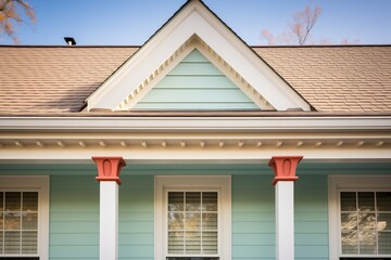 neat rows of dentil moldings beneath a georgian eave